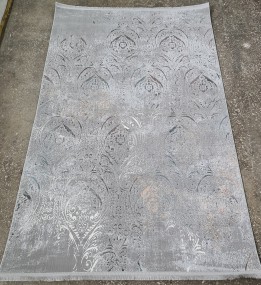 Високоворсний килим Sedef 0005B grey-deb